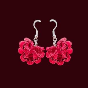 Red Cha-cha Lace Earrings